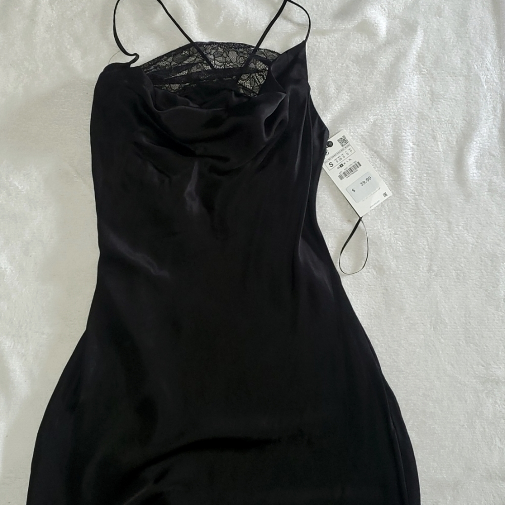 Black mini dress
